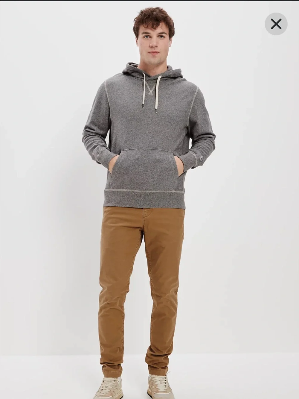 American Eagle Outfitters Slim Chinos in Caramel Brown